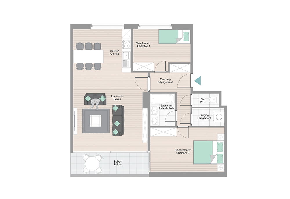 Plan appartement BLISS